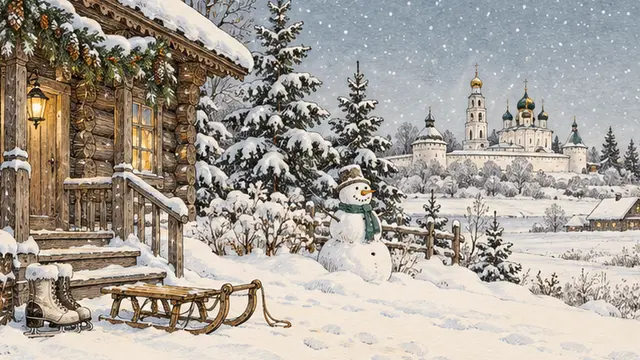 Иллюстрация к статье «Куда поехать с детьми на новогодние праздники: идеи и план на 4 дня»