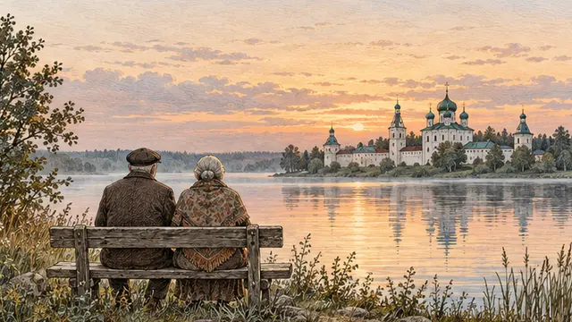 Иллюстрация к статье «Подарок родителям на годовщину свадьбы: тихие выходные у озера»